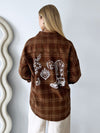 By Frankie / Wild Luck Jacket - Brown Flannel