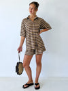 By Frankie / Tillie Set - Mocha Stripe