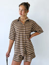 By Frankie / Tillie Set - Mocha Stripe