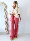 Maku / Cherry Ripe Linen Pant