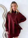 By Frankie /  Shay Blouse - Burgundy