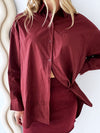 By Frankie /  Shay Blouse - Burgundy