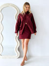 By Frankie /  Shay Blouse - Burgundy