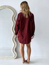 By Frankie /  Shay Blouse - Burgundy