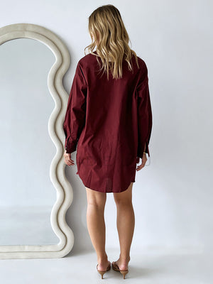 By Frankie /  Shay Blouse - Burgundy