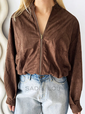 By Frankie / Vixen Bomber Jacket - Chocolate