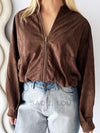 By Frankie / Vixen Bomber Jacket - Chocolate