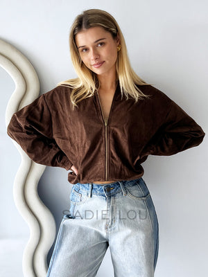 By Frankie / Vixen Bomber Jacket - Chocolate