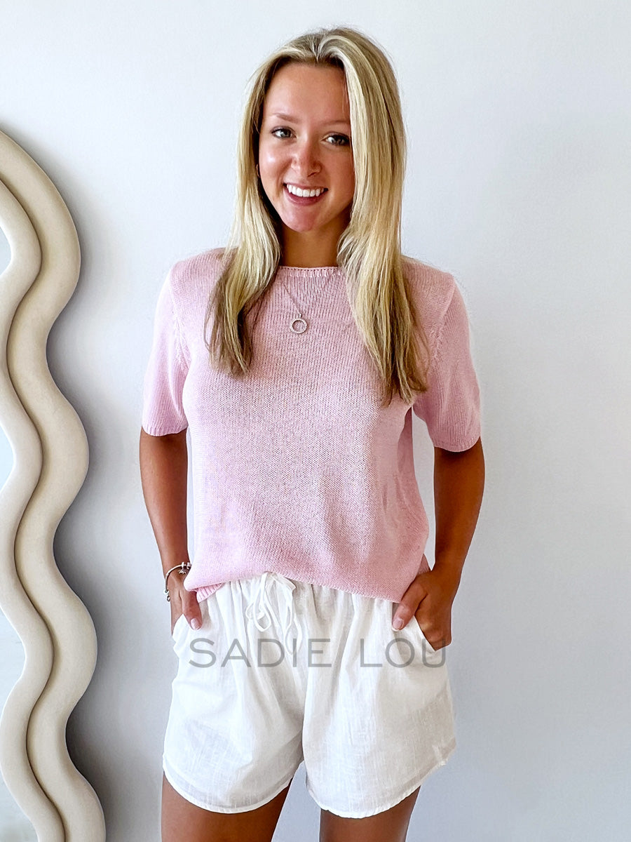 Little lies / Summer Tee - Powder Pink
