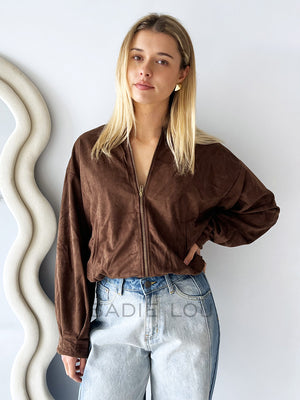 By Frankie / Vixen Bomber Jacket - Chocolate