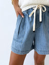 Riley Pin Stripe Denim Short