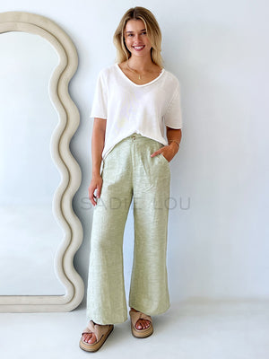 Little Lies / Bondi Pant - Sage