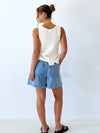 Riley Pin Stripe Denim Short