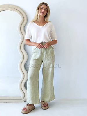 Little Lies / Bondi Pant - Sage