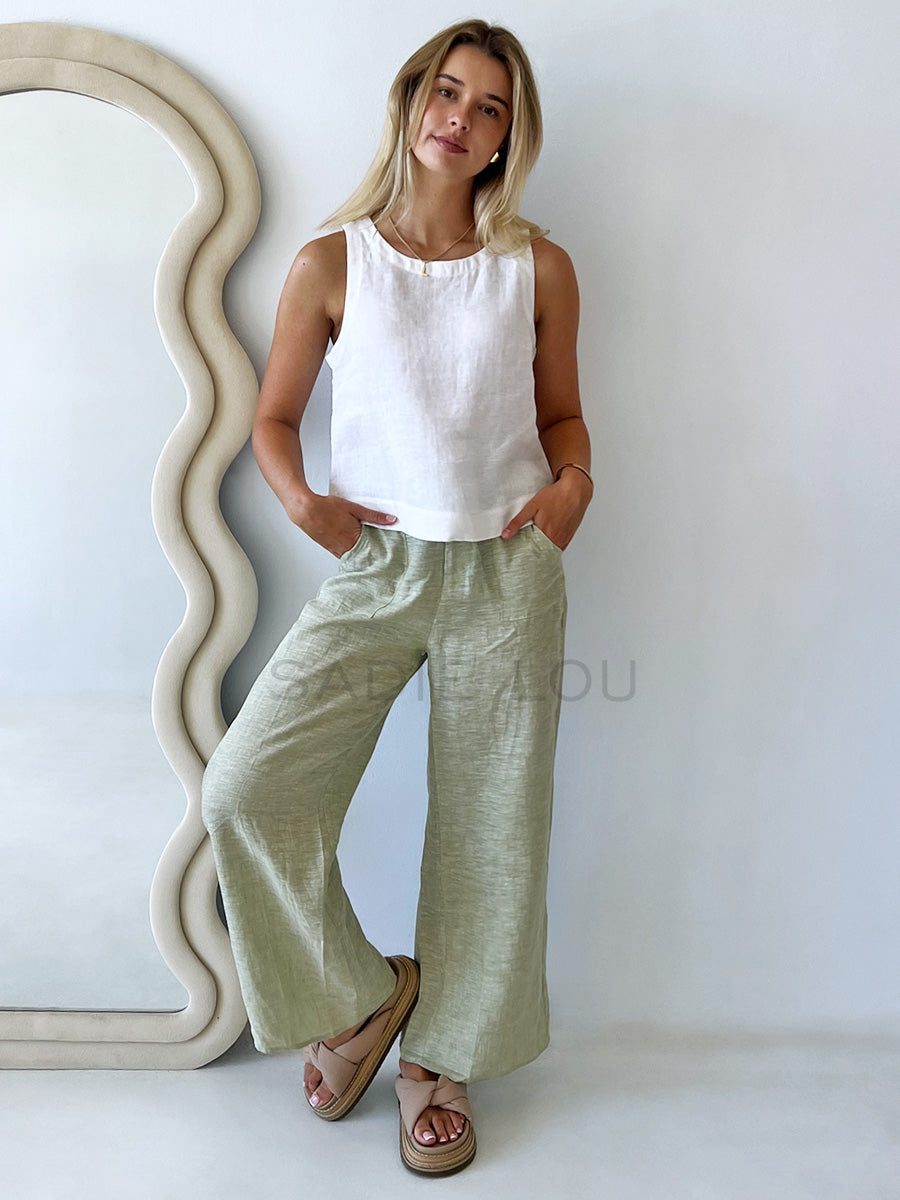 Little Lies / Bondi Pant - Sage