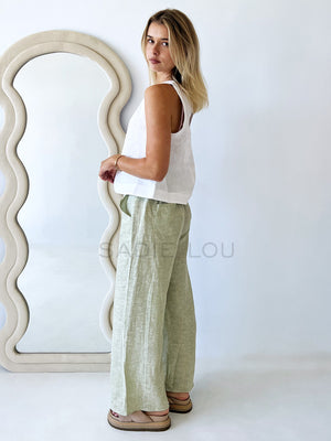 Little Lies / Bondi Pant - Sage