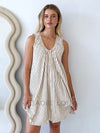 By Frankie / Missy Sun Dress - White/Chocolate