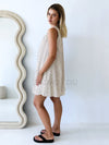 By Frankie / Missy Sun Dress - White/Chocolate