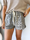 By Frankie / Leopard Racer Shorts - Detailed Stripe