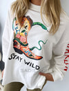 By Frankie / Stay Wild Darlin Long Sleeve - White