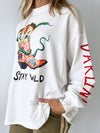By Frankie / Stay Wild Darlin Long Sleeve - White