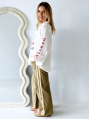 By Frankie / Stay Wild Darlin Long Sleeve - White