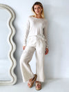 Little lies / Quinn Knitted Top - Smoke