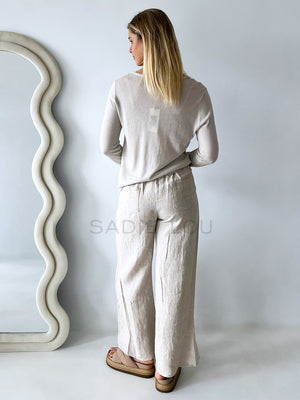 Little lies / Quinn Knitted Top - Smoke