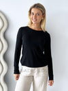 Little lies / Quinn Knitted Top - Black