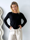 Little lies / Quinn Knitted Top - Black