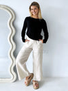 Little lies / Quinn Knitted Top - Black