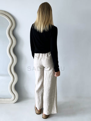 Little lies / Quinn Knitted Top - Black