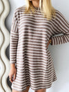 Winnie Rae - Coklat knit dress