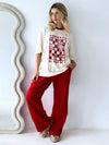 Near The Sea / Racer Track Pant - Red