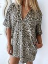 By Frankie / Toby Denim Dress - Leopard