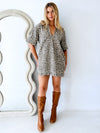 By Frankie / Toby Denim Dress - Leopard
