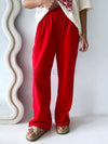 Near The Sea / Racer Track Pant - Red