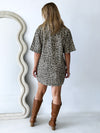 By Frankie / Toby Denim Dress - Leopard