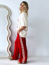 Near The Sea / Racer Track Pant - Red