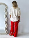 Near The Sea / Racer Track Pant - Red