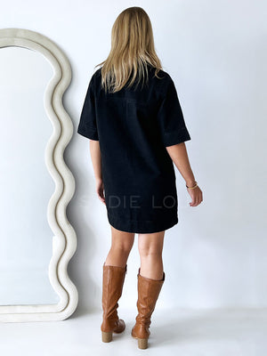 By Frankie / Toby Denim Dress - Black