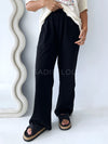 Near The Sea / Racer Track Pant - Black