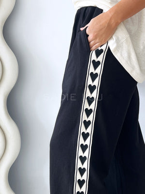 Near The Sea / Racer Track Pant - Black