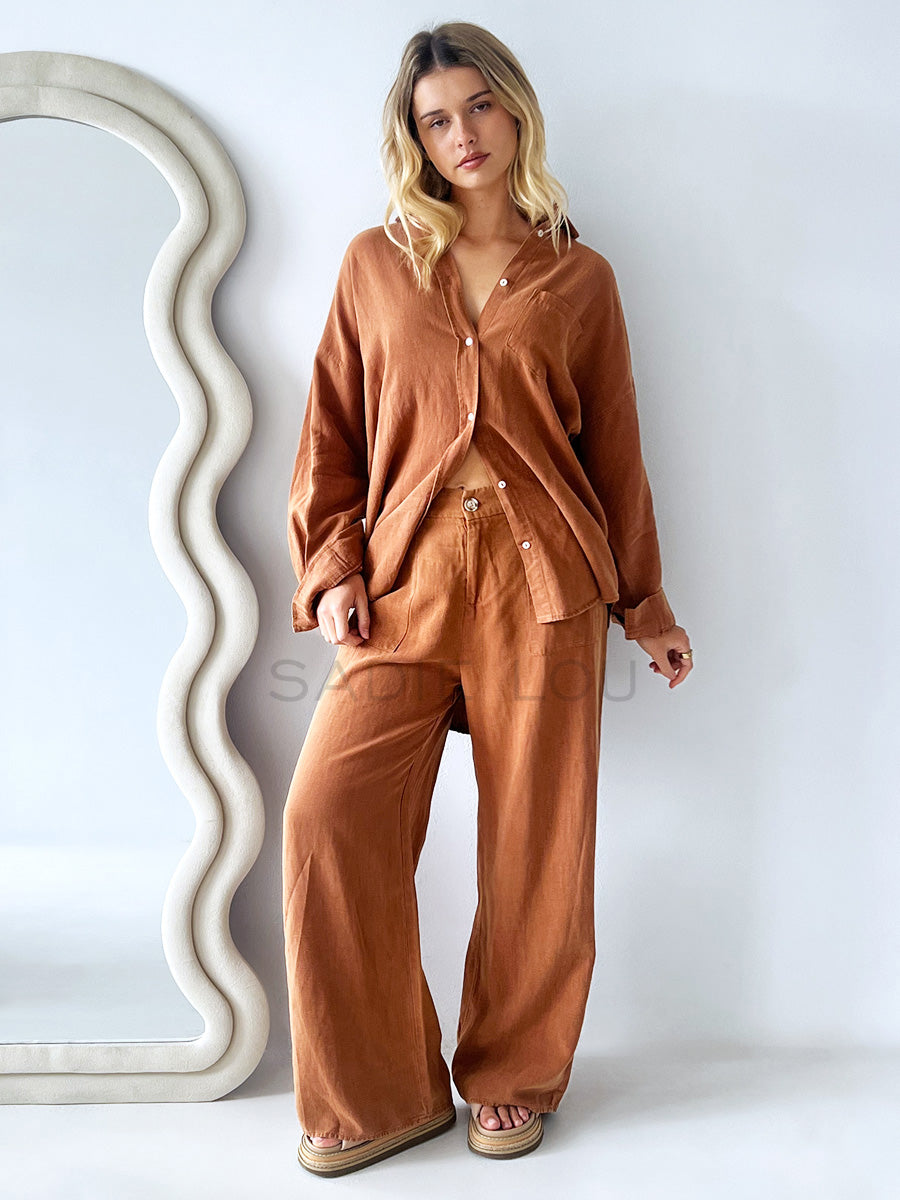 Little lies / Billie Shirt - Rust