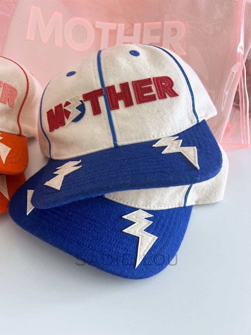 MOTHER Lightning Bolt Cap: Blue