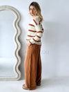 Little Lies / Ivy Knit Jumper Rust/White