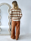 Little Lies / Ivy Knit Jumper Rust/White