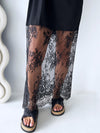By Frankie / Ciara Lace Tee Dress - Black