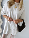By Frankie / Ciara Lace Tee Dress - White