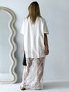 By Frankie / Ciara Lace Tee Dress - White